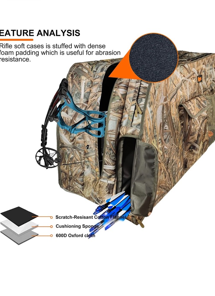 UTV Double Bow Carrier Compound Bow / Gun Rack for ATV/UTV | Camo | MYDAYS