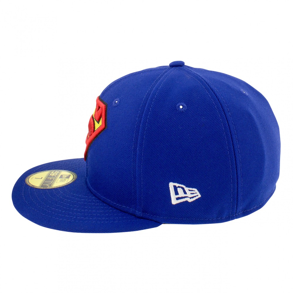 Superman Action Comics #1 Underside Print New Era 59Fifty Fitted Hat Blue