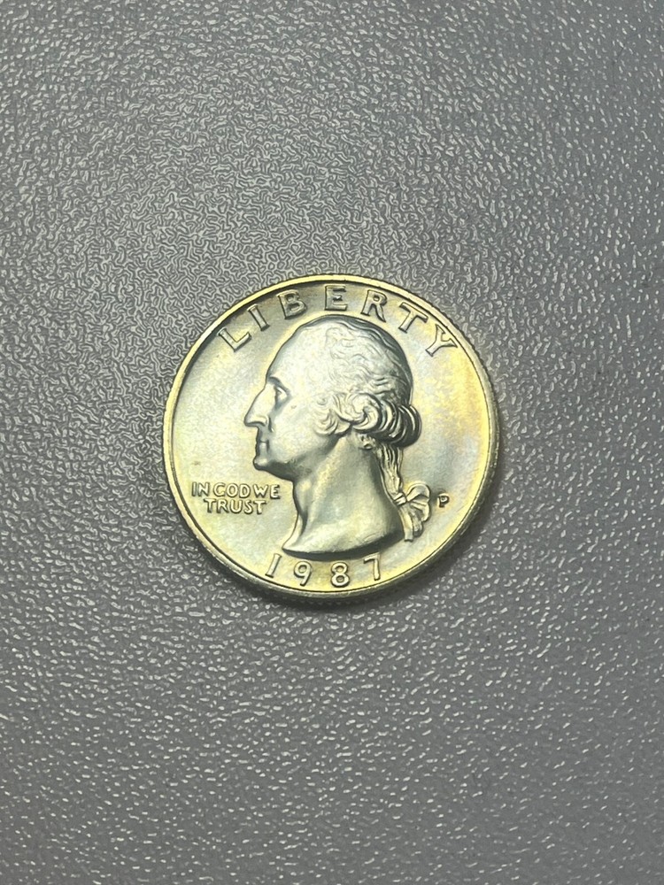 1987-P Clad Uncirculated Washington Quarter