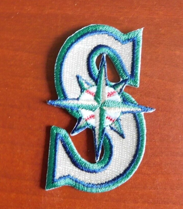 Seattle Mariners 3”X2” Iron On Embroidered Patch FREE Shipping!!