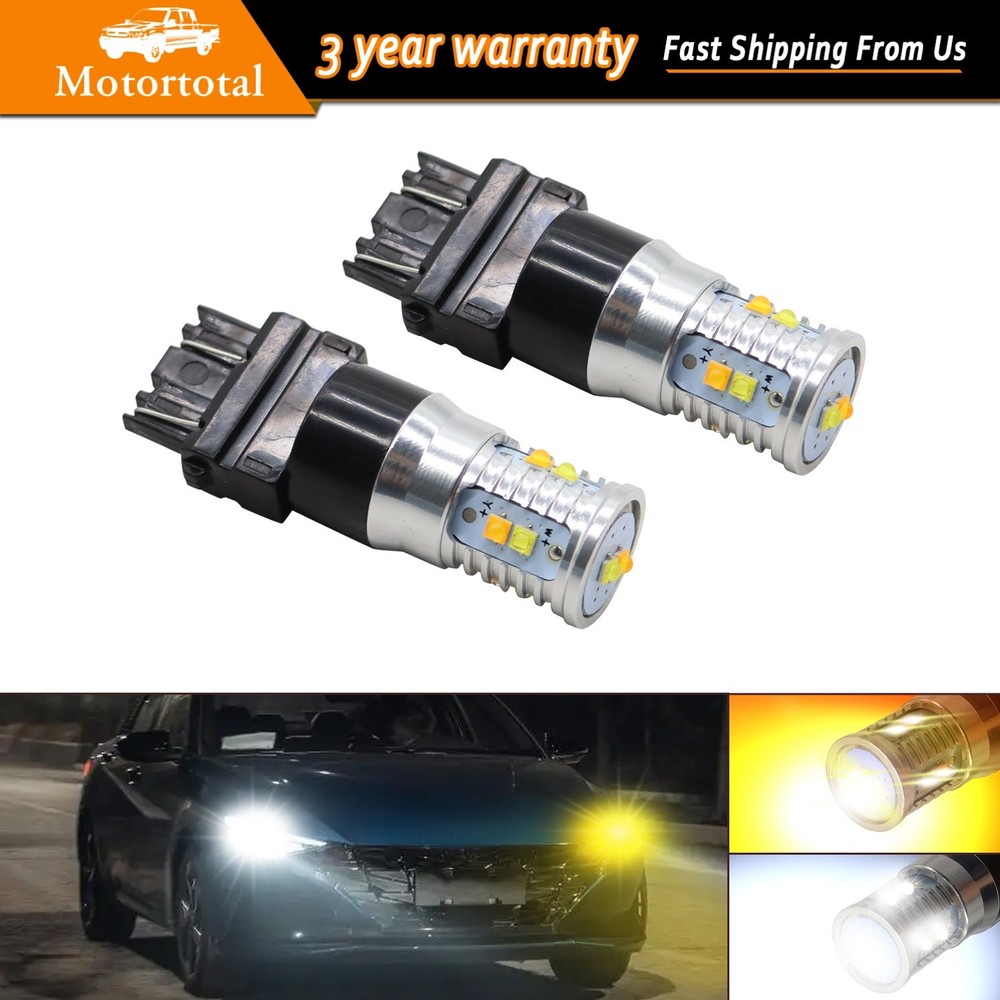 2x For 1999-2013 Chevy Silverado 1500 LED Turn Signal Lights Switchback 3157 New