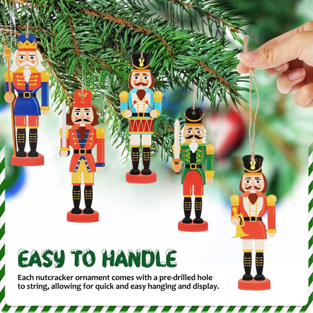 36 Pcs Nutcracker Miniature Nutcrackers Holiday Door Decorations