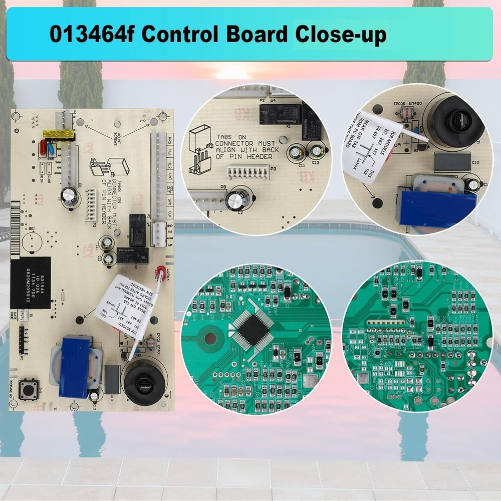 NEW! 013464F PC Control Board with LCD Display for Raypak Digital Gas Heaters