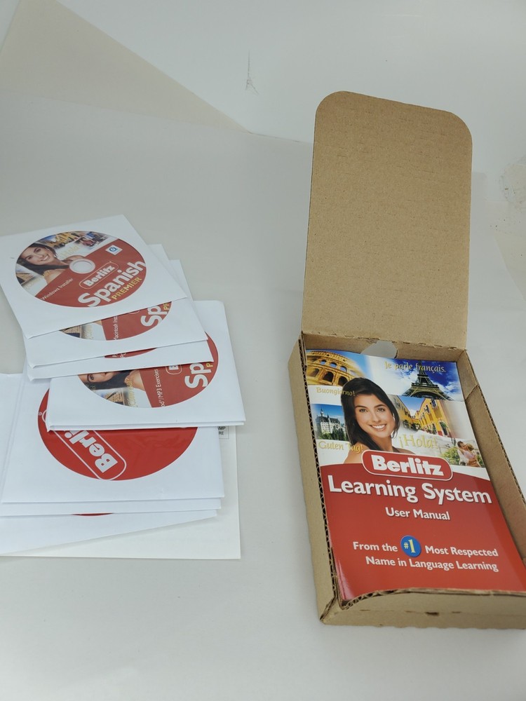 BERLITZ Spanish Premier Language Learning Software 8-Disc Set For Windows & Mac