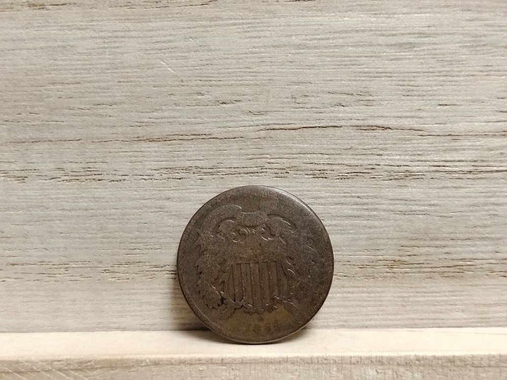 1864 2 Cent Piece US Coin