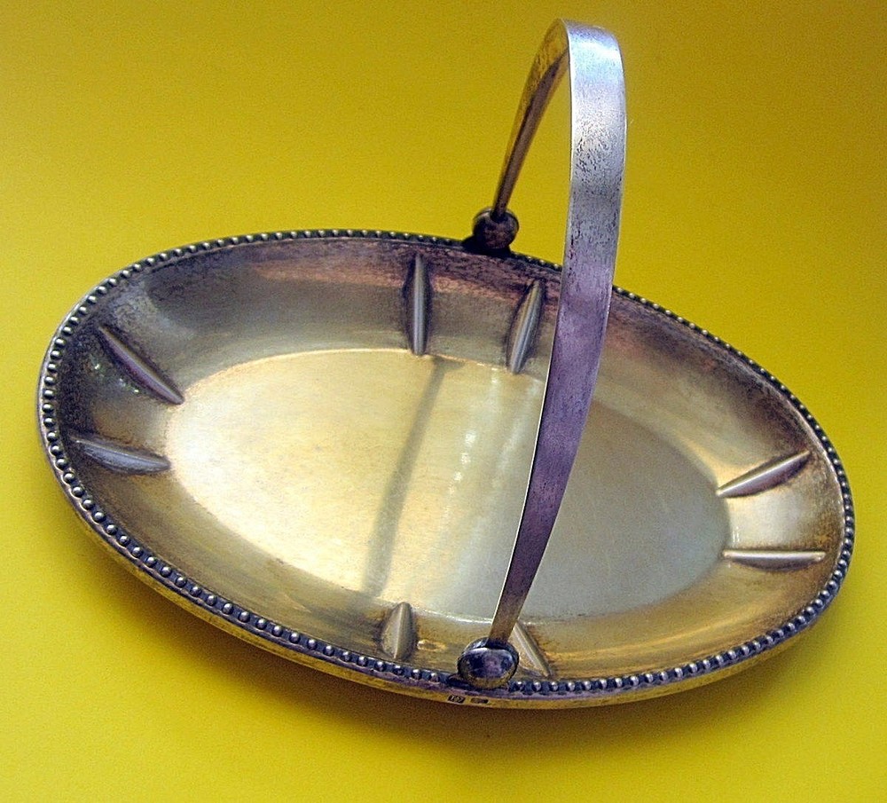 Vintage Soviet Silver 875 Bowl For Sweets