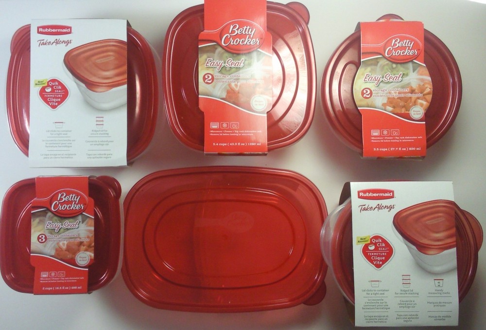 Food Storage Containers & Lids Microwave Dishwasher Freezer Select: Size-Shape