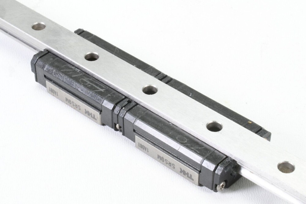 THK SRS 9M, Linear rail with two carriages, L=180mm