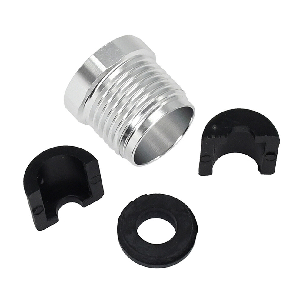 New Steering Reverse Billet Cable Lock Nut+Half Ring Retainer+Rubber Grommet Kit