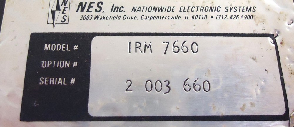 NES IRM 7660 Process Meter IRM7660