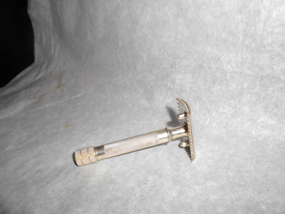 Gillette 1919 Old Type Razor Three Piece Silver 96