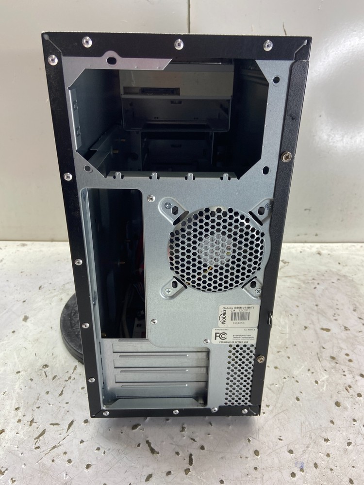 Vintage Retro Black mATX Sleeper Build Case