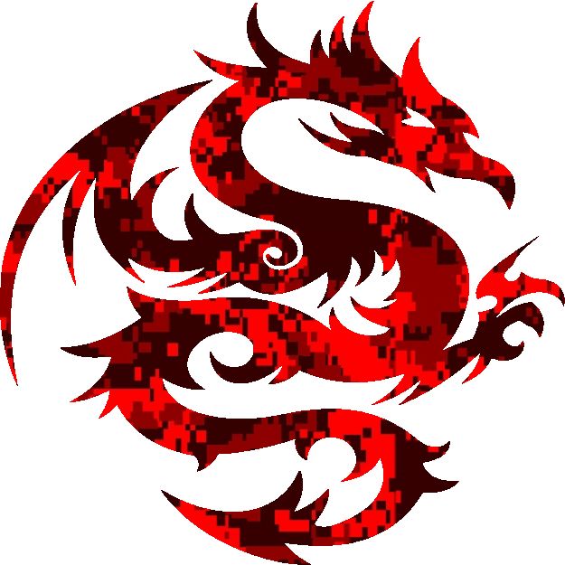 30 Custom Red Camo Dragon Personalized Address Labels