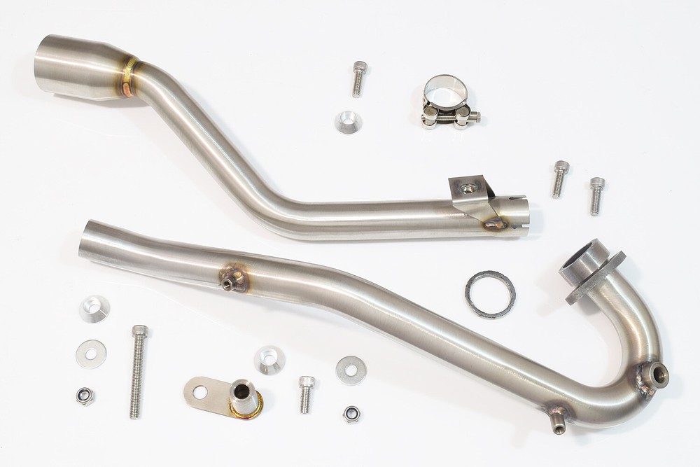 TX 125 Exhaust System Downpipes - No silencer
