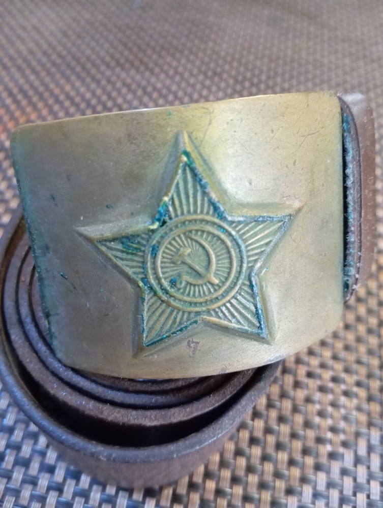 Original Vintage Soviet Military Belt Buckle USSR