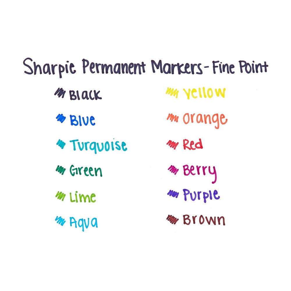 Sharpie Permanent Marker, Fine Point, Red, 1 Count