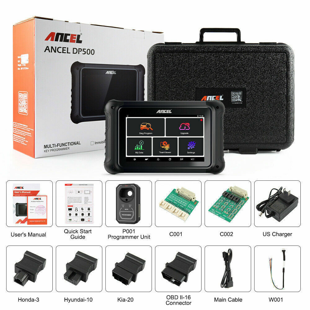 ANCEL Car Odometer Correction Tool Key IMMO program OBD2 Diagnostic Scanner