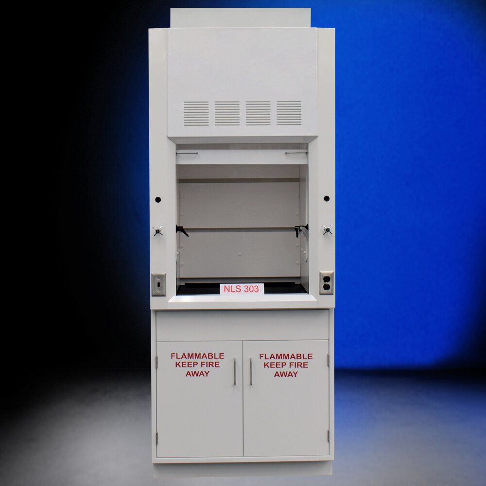 3 ft Laboratory Bench Fume Hood w/ Flammable Storage Cabinet / E2-252