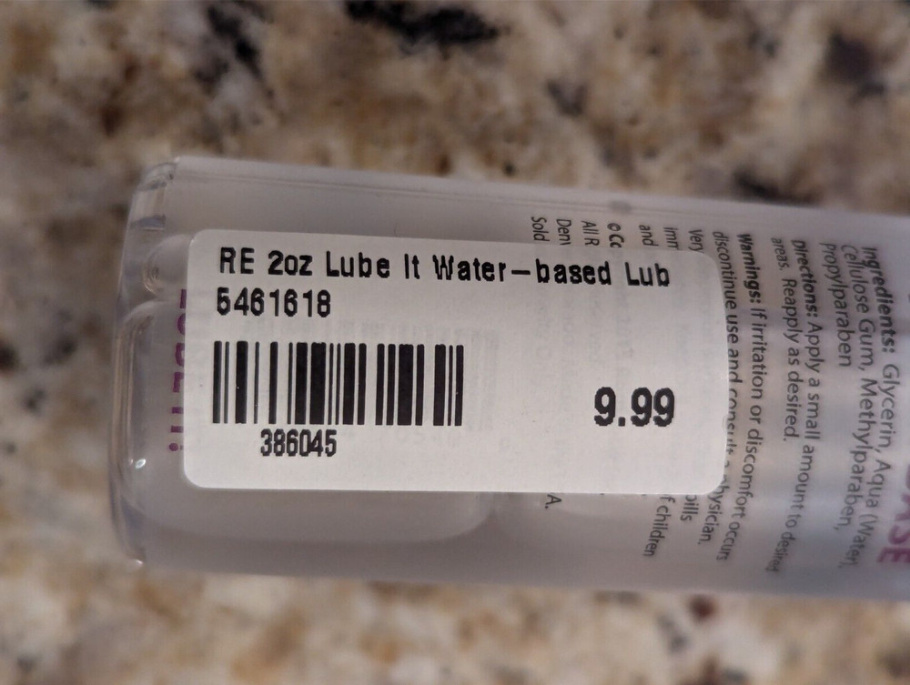Romantix Essentials Lube It Personal Lube Water Based 2 fl oz