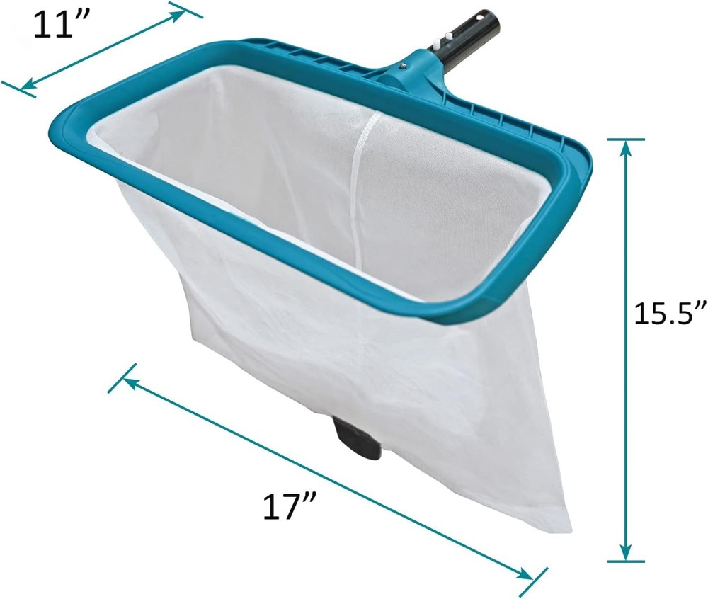 POOLWHALE Pool Skimmer Net Deep Mesh Leaf Rake No Pole