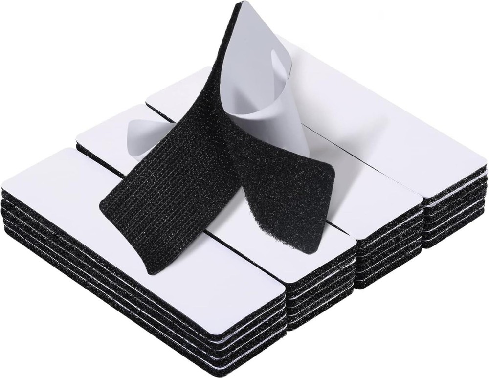Hook and Loop Fastener Strips 20 Pack 1x4 Inch Heavy Duty Adhesive