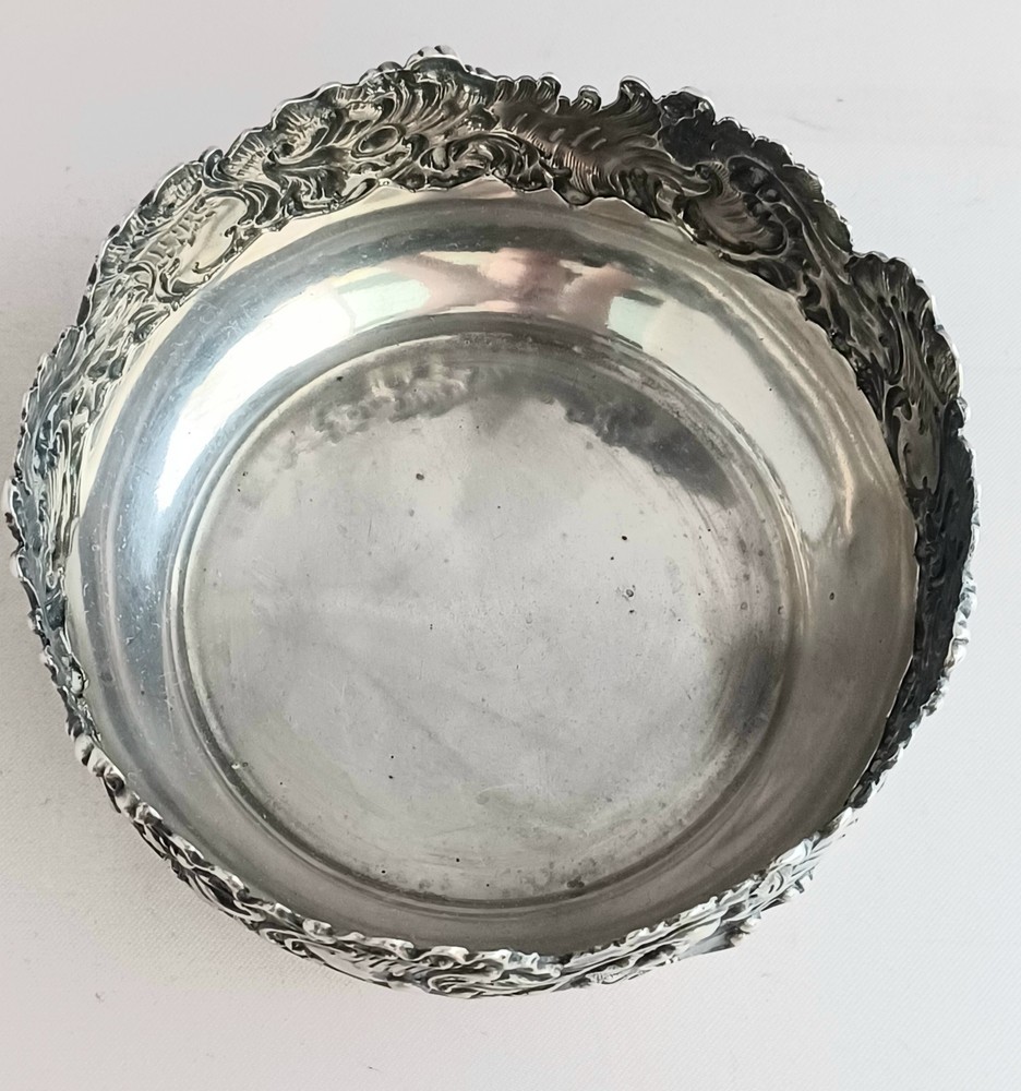 Shiebler Sterling Repoussed Wine Coaster? Dated 1890