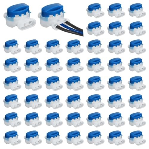 Electrical IDC 314-BOX Pigtail 3 Wire Connector, Self-Stripping Moisture