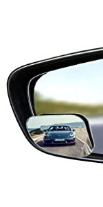 2 Sets Fan Mirrors, 4 Pcs Adjustable 360° Wide Angle Rear View