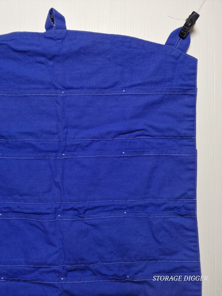 PJG Pocket Peeper Accessory Organizer Kids Navy Blue Wall Hanging Rectangular