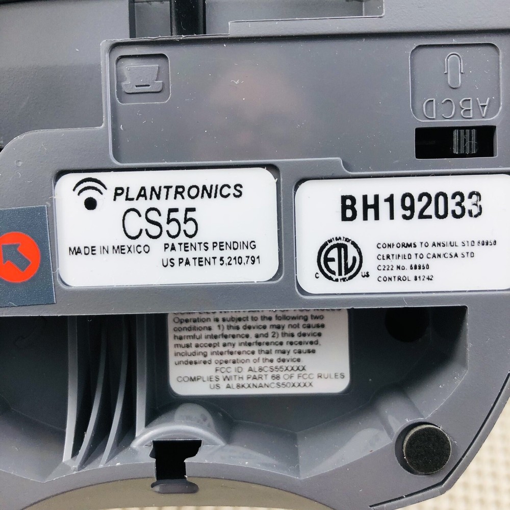 PLANTRONICS CS55 CHARGING BASE W/POWER SOURCE