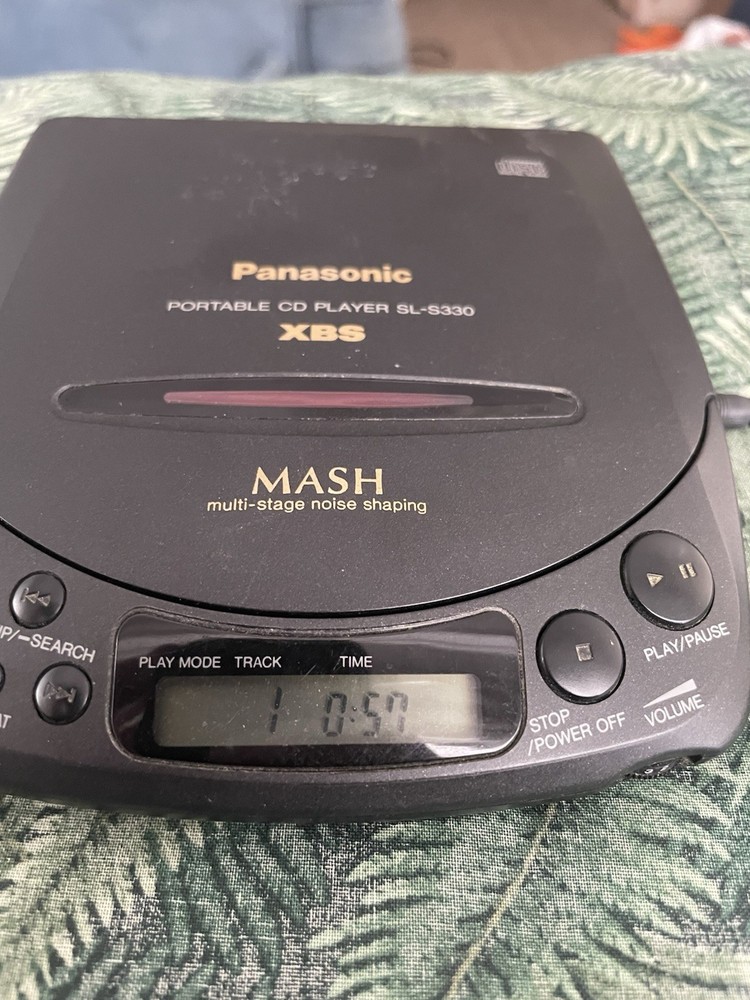 Panasonic SL-S330 Portable CD Player XBS MASH Black Tested