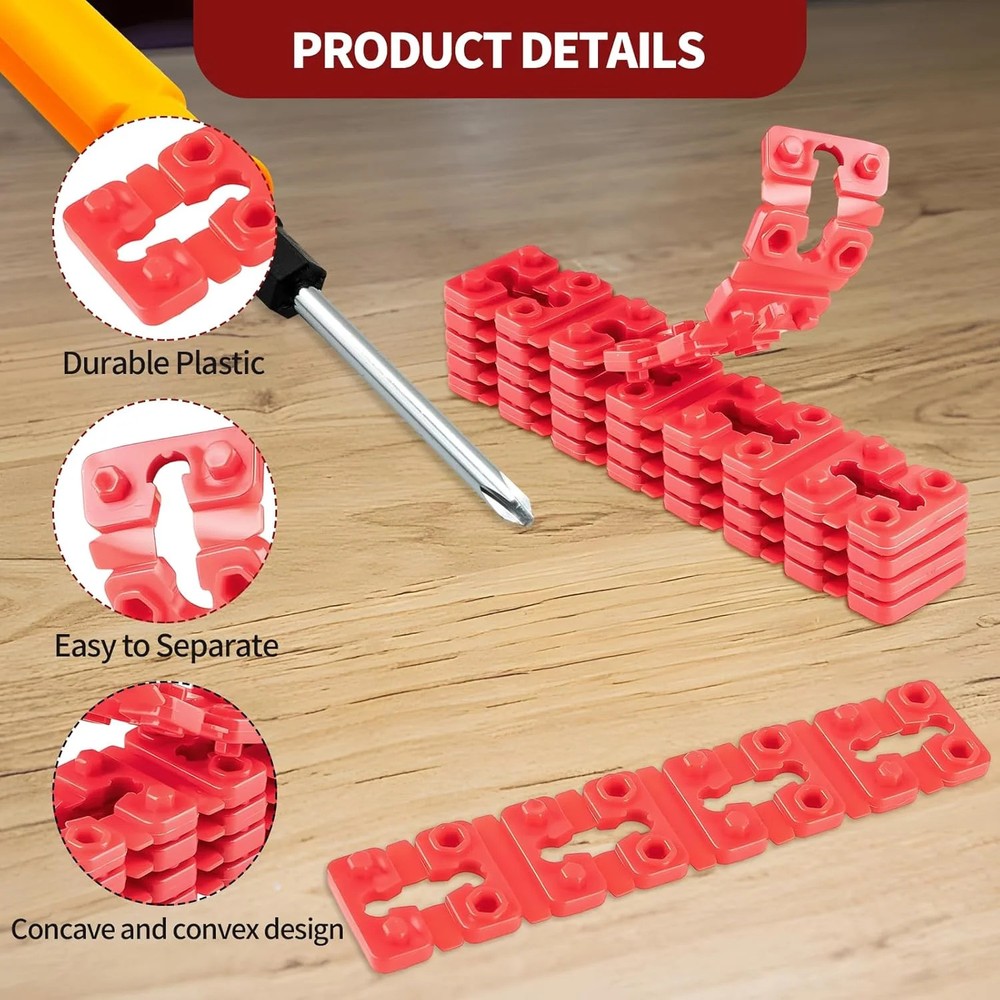 48PCS Outlet Spacers for Electrical Box,Stackable Electrical Outlet Spacers, Til