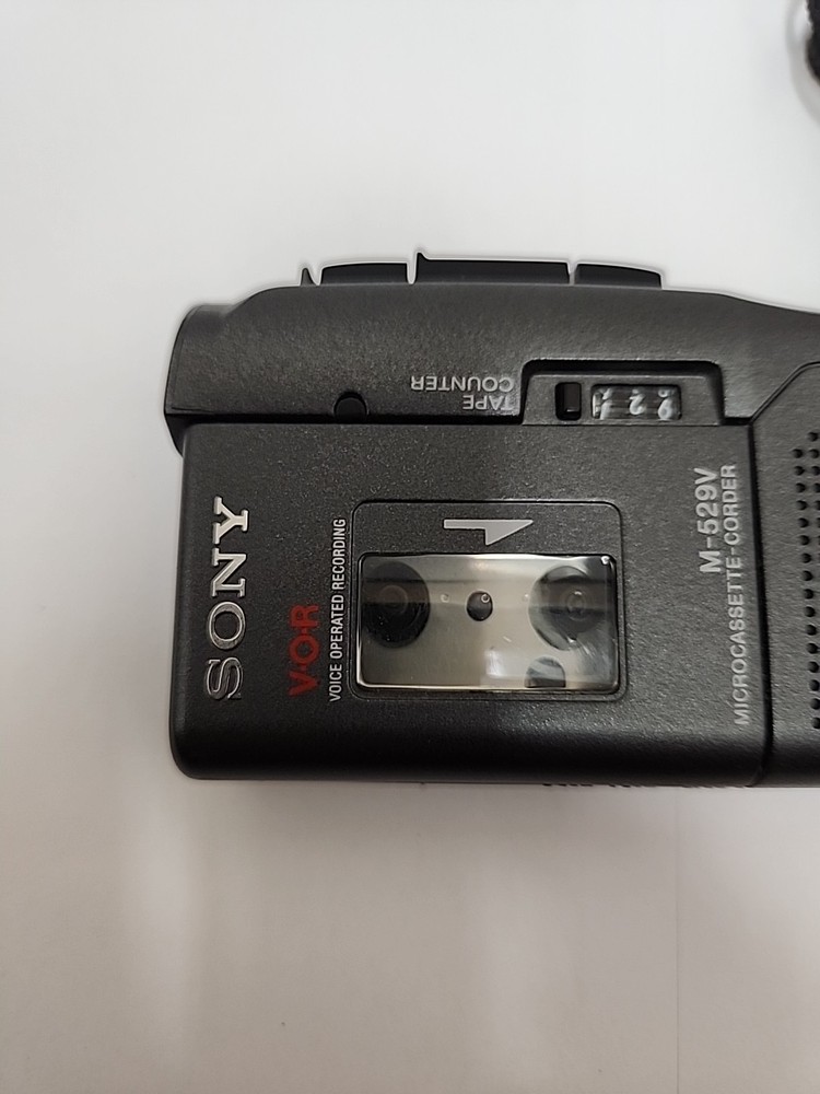 Sony M-529V Handheld Microcassette-Corder Voice Recorder - Black