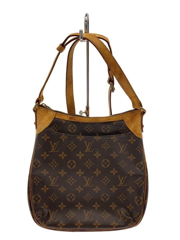 LOUIS VUITTON Shoulder Bag Odeon PM Monogram Canvas PVC BRW Total Pattern Used