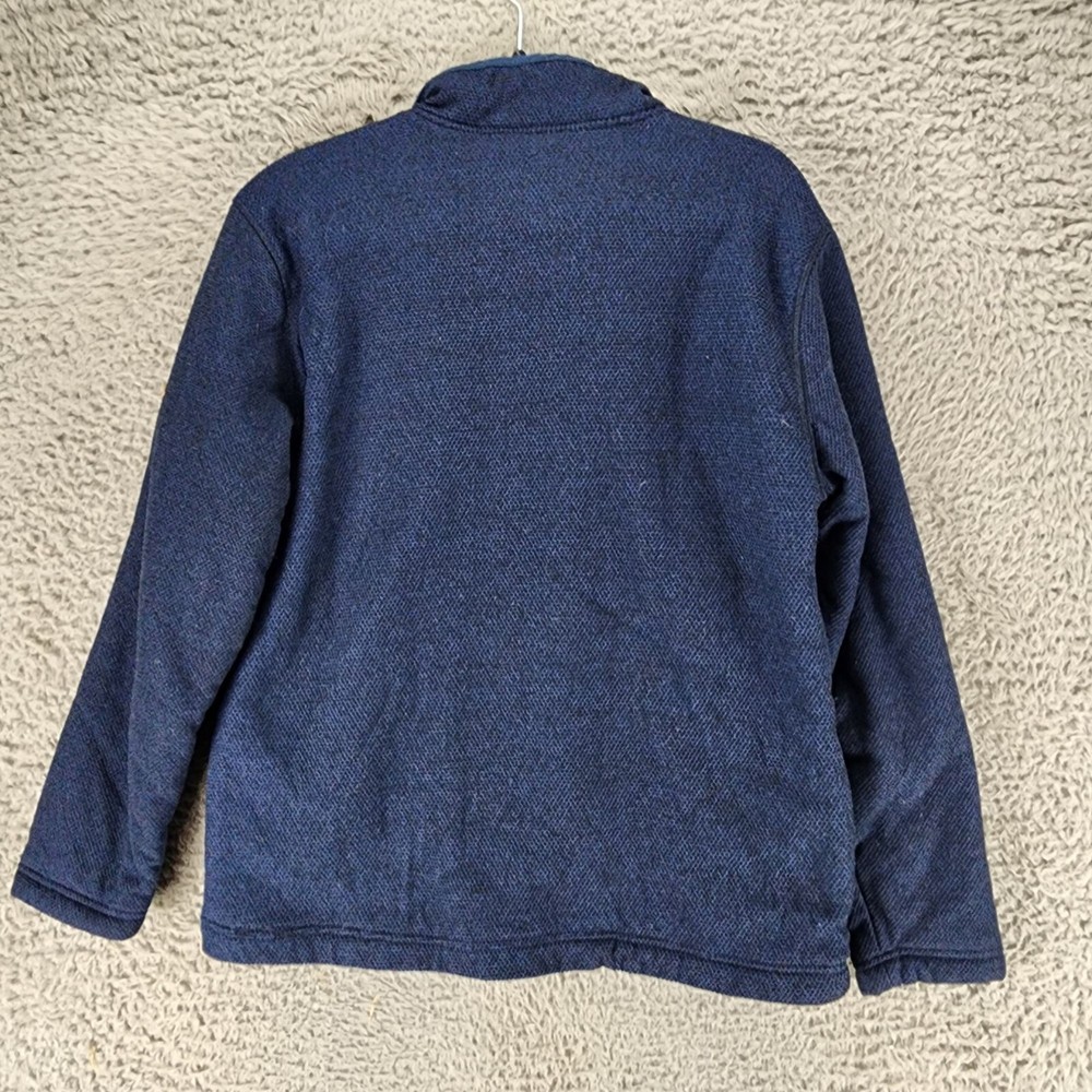 Orvis Sweater Mens Medium Blue Long Sleeve 1/4 Zip Pullover *GUC*
