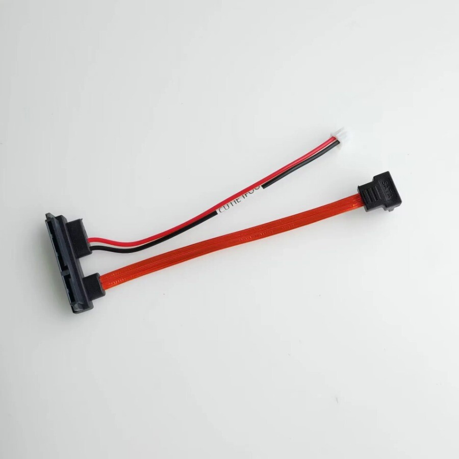 Right Angle 7+15 Pin 22Pin SATA Data 2P Power Cable for Mini PC ITX Mainboard