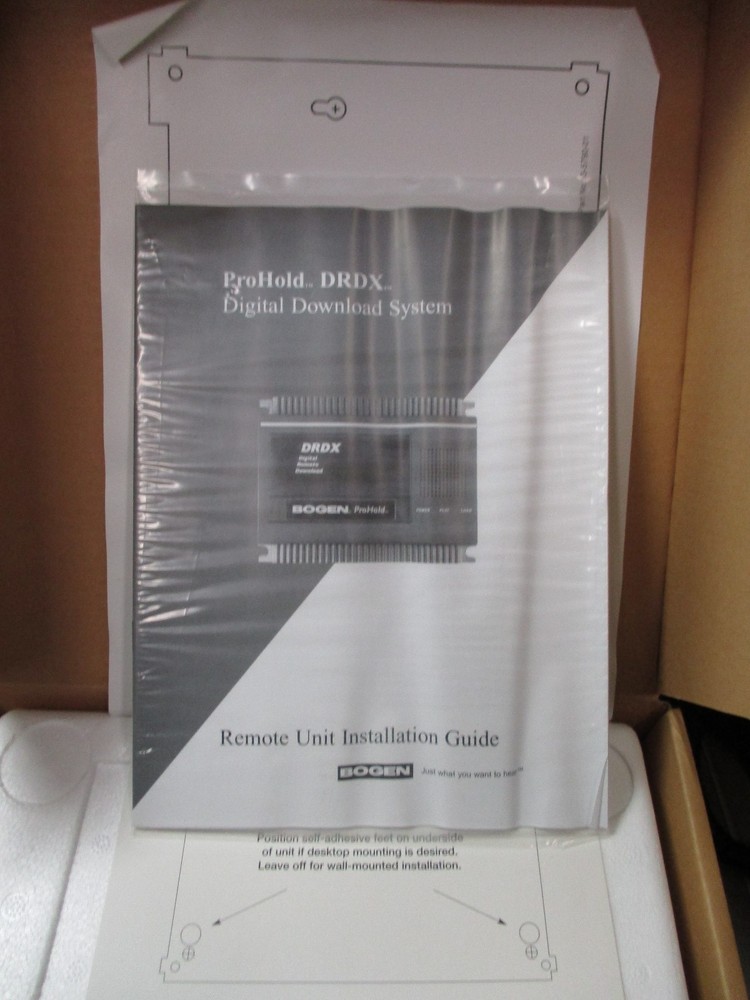 NEW BOGEN MESSAGE ON HOLD PRO 6 DRDX SYSTEM