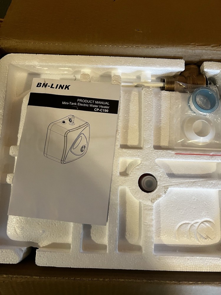 BN-LINK 2.7 Gallon Mini-Tank Water Heater, Under Sink Water Heater 20V 1440W