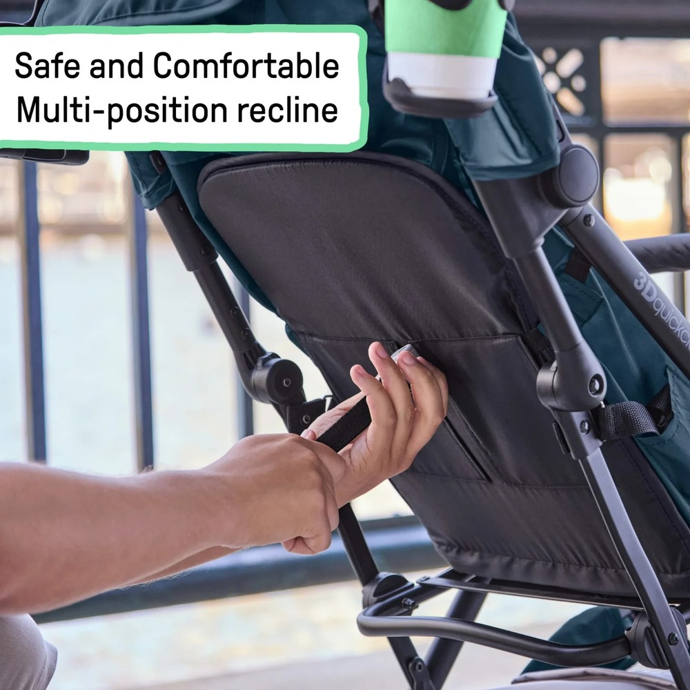 Summer Infant Ingenuity 3D quickclose CS+ Compact Fold Stroller Lightweight NAVY