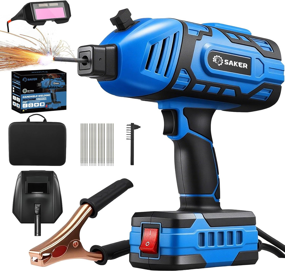 Portable Welding Machine, Welding Machine 110V with IGBT Inverter 5 Variable Cur