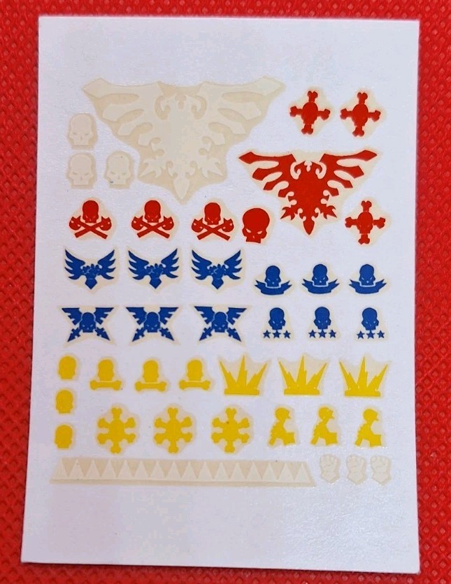 Warhammer 40k Imperial Transfer Sheet Games Workshop OOP 1991 Rogue Trader