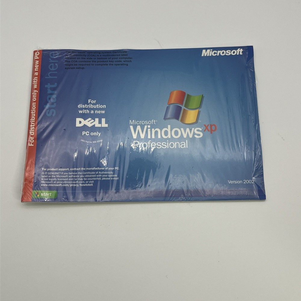 Microsoft Windows XP Professional Upgrade Version 2002 New With Key SEE DISCRIP.
