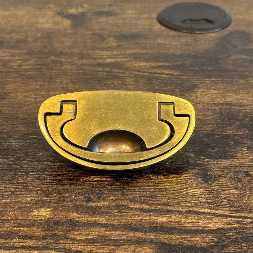 Drexel Passage Drawer Pull Handle Campaign Brass KBC N-16827 Replacement MCM