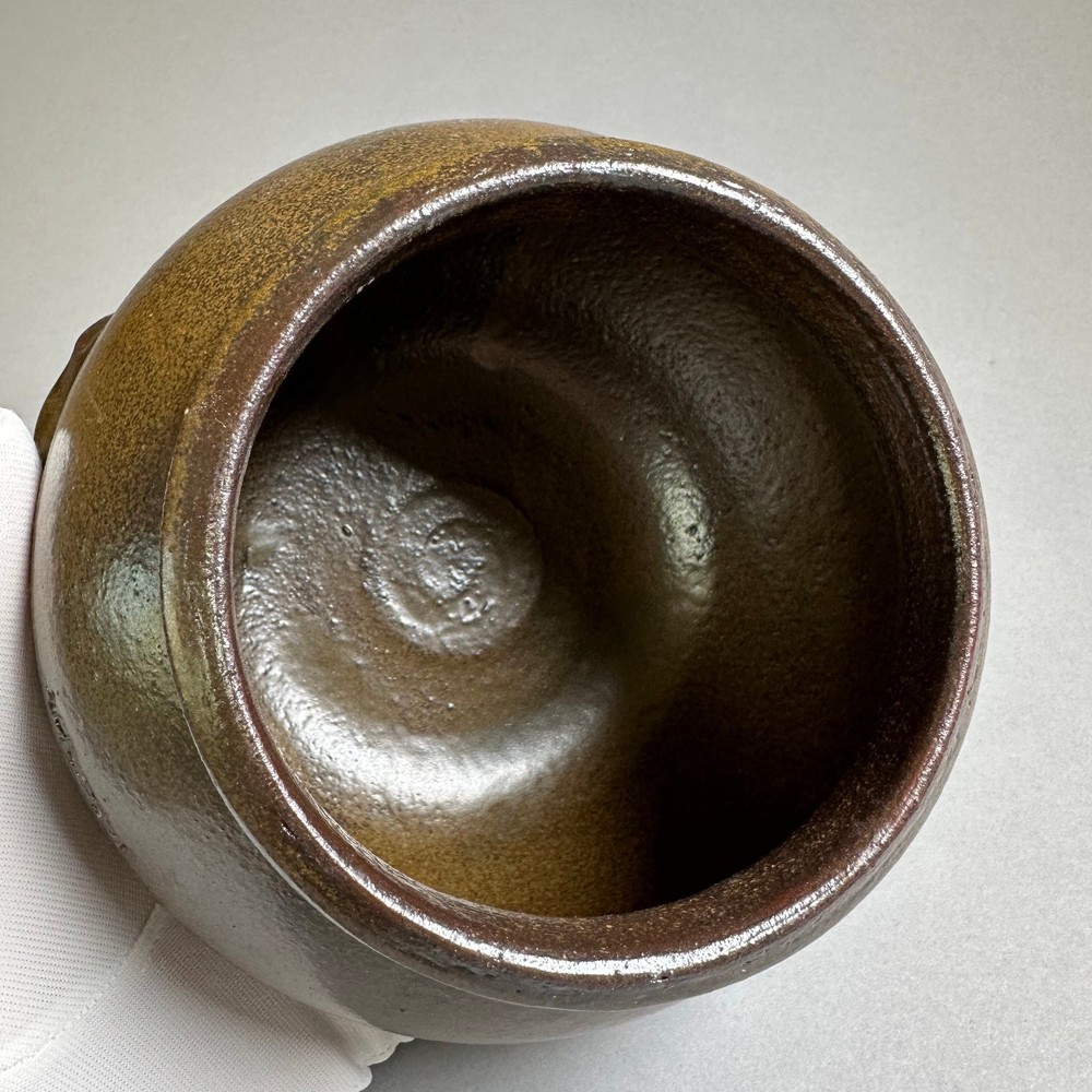 Korean Earthenware Onggi Handmade Ceramic Fermentation Storage Vessel Kimchi - L