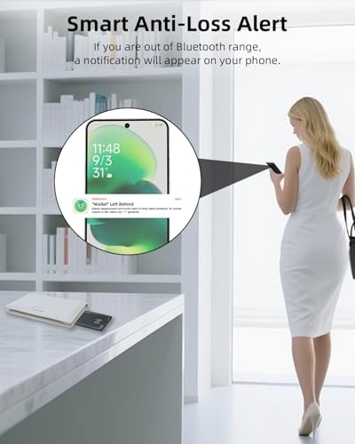 Wallet Tracker Card Android, IP68 Waterproof Smart Card Luggage Tracker