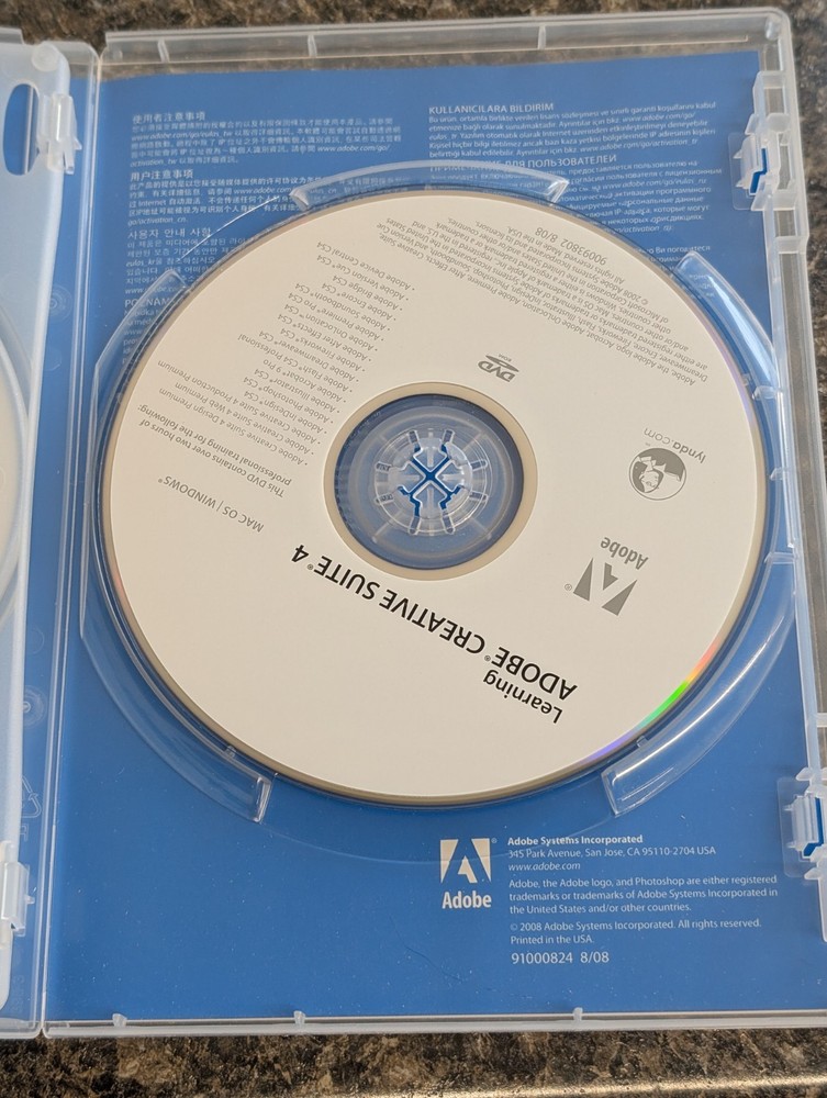 Adobe Photoshop CS4 Extended Student Edition MAC OS - CLEAN DISCS