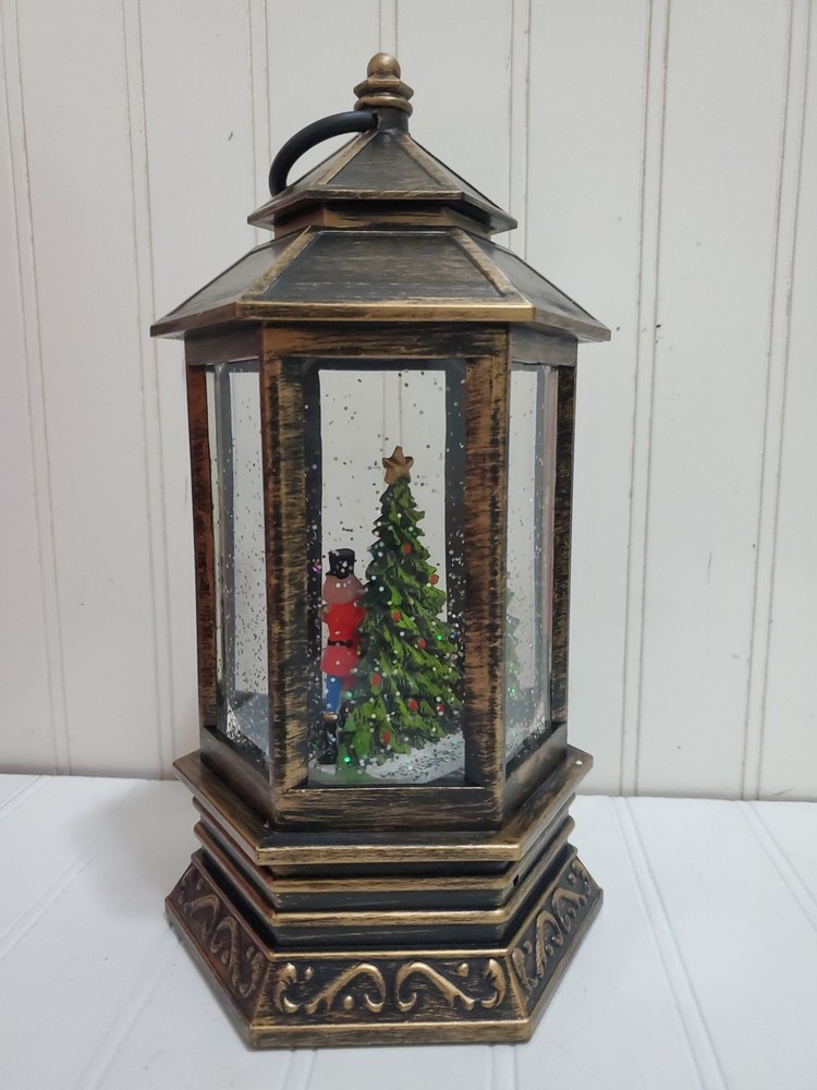 Musical Christmas Snow Globe Lantern Lighted Nutcracker Suite Scene Christmas