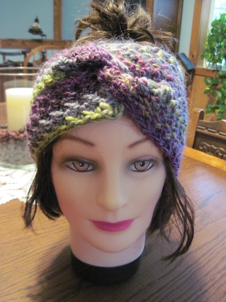CROCHETED EAR WARMER HEADBAND STYLE - HANDMADE