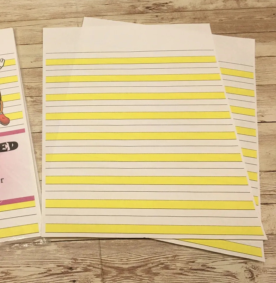 Highlighted - Handwriting Practice Paper For Children - 30 Sheets