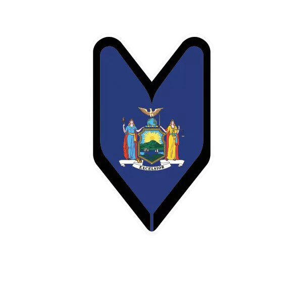New York Driver Badge Sticker Decal